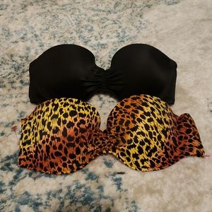 Strapless Victoria's Secret bathing suit tops